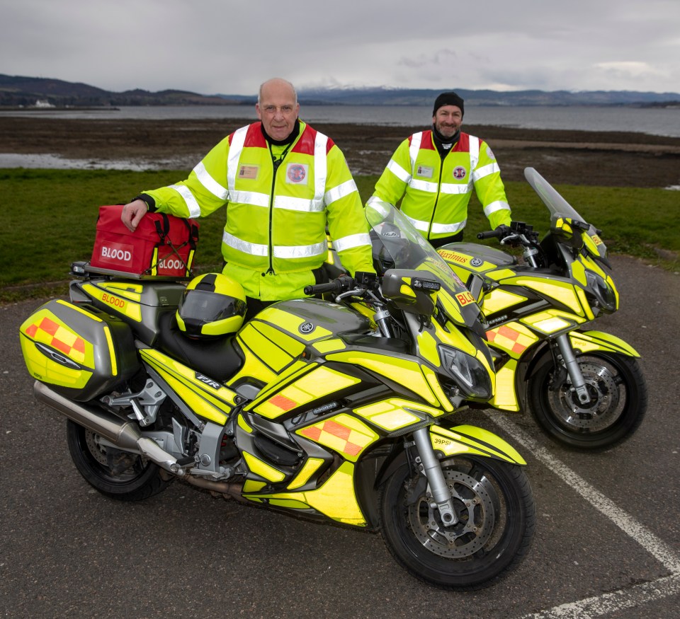 The Highlands And Islands Blood Bikes transfers medical supplies between hospitals throughout remote northern Scotland