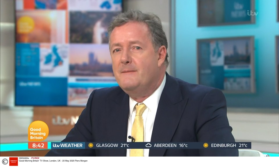  Piers recently admitted that he has gained weight during lockdown