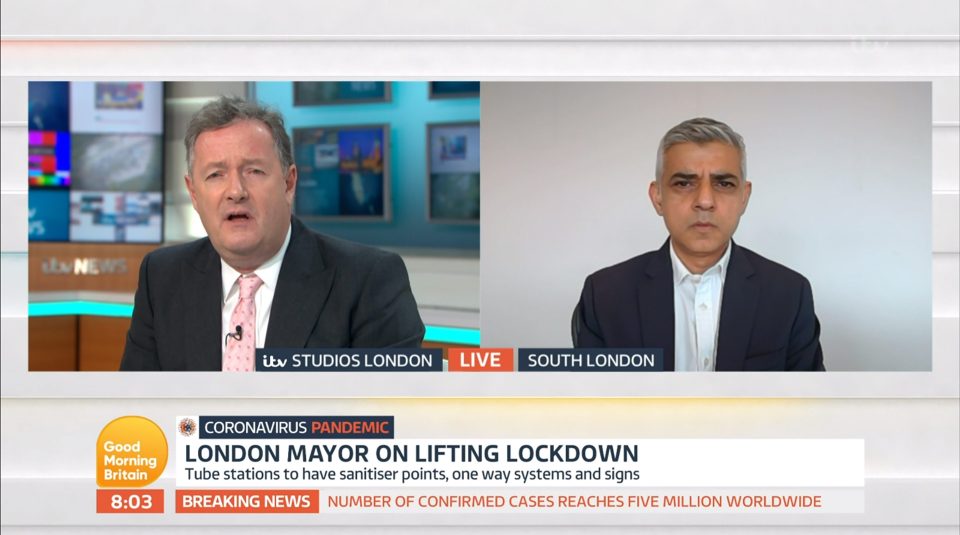  Piers interviewing London mayor Sadiq Khan