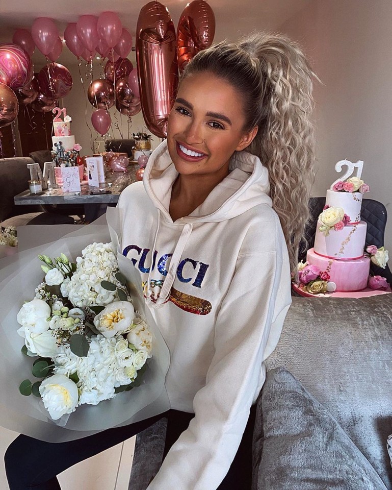  The Love Island beauty was supposed to receive the pup on her birthday