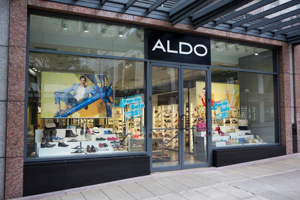  Aldo has announced five of its stores will never reopen