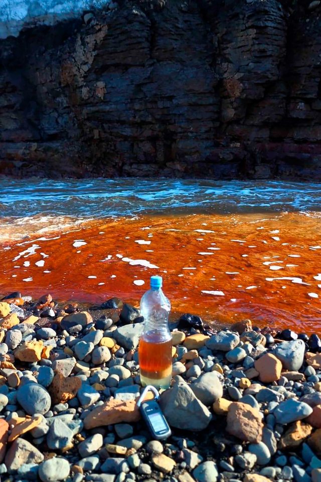 It's thought that melting permafrost may have caused an oil tank to collapse