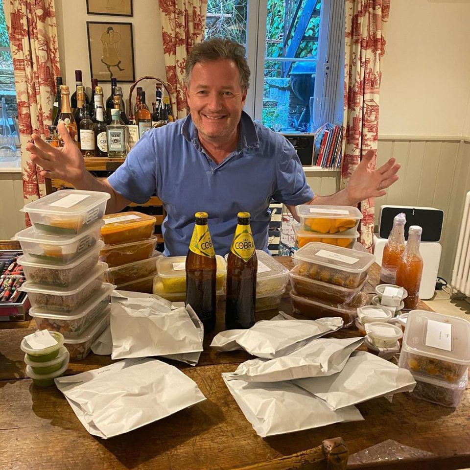  Piers enjoyed an epic takeaway from his local curry house recently