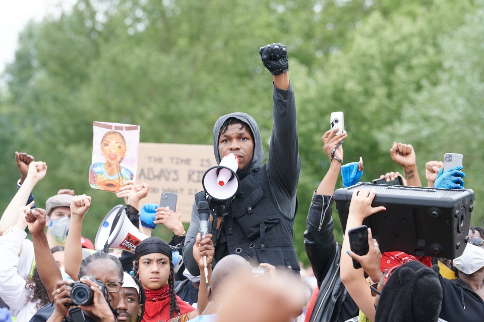 A demonstration at Hyde Park London saw hundreds demand justice