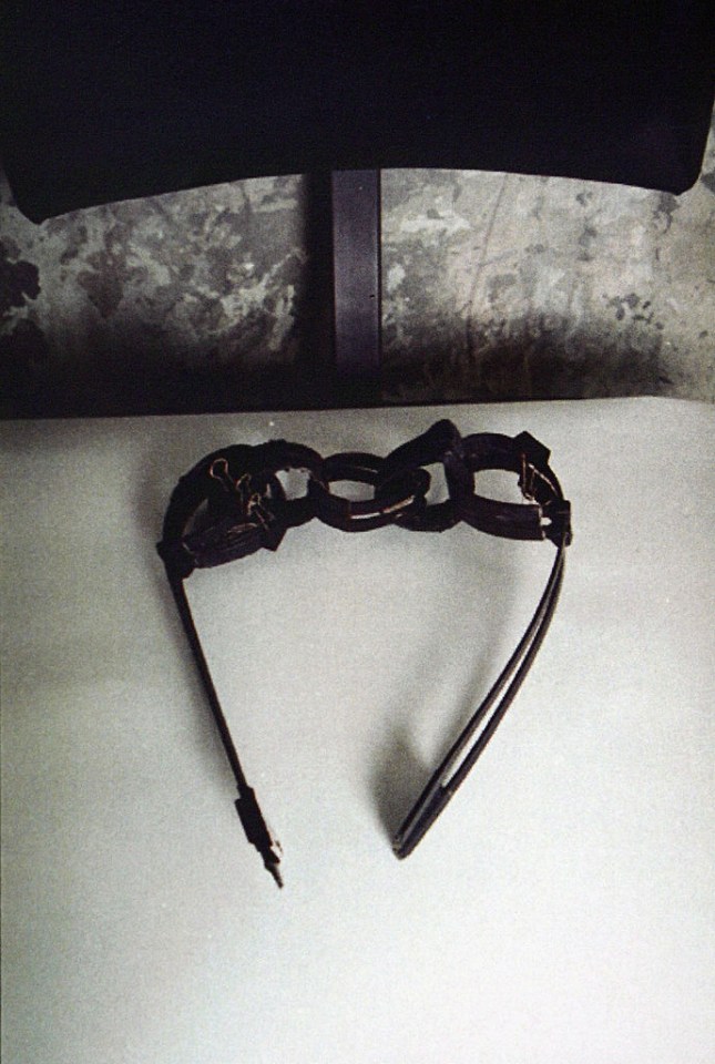 Home made handcuffs allegedly used to restrain Lees