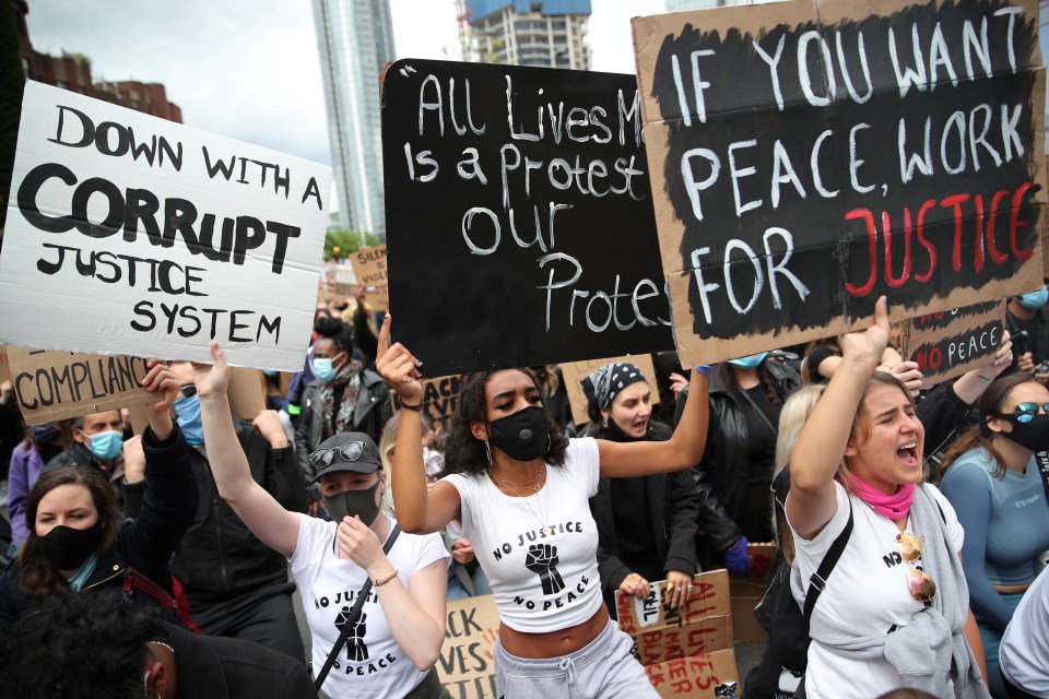 The march in London was one of a number taking place across the UK