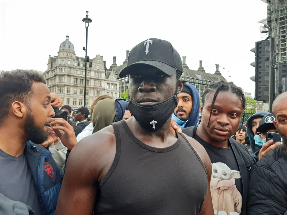 Stormzy seen at the recent Black Lives Matter protests in London