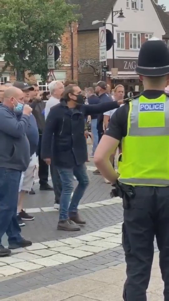  The group yelled Lee Rigby's name