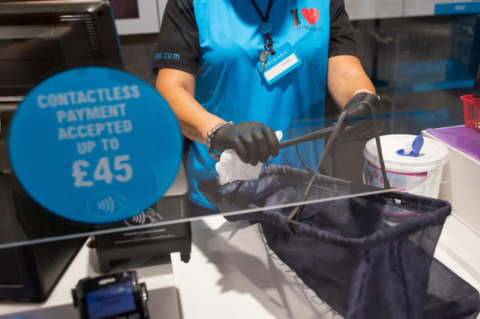 Primark has increased its contactless payment limit to £45 - but will still accept cash