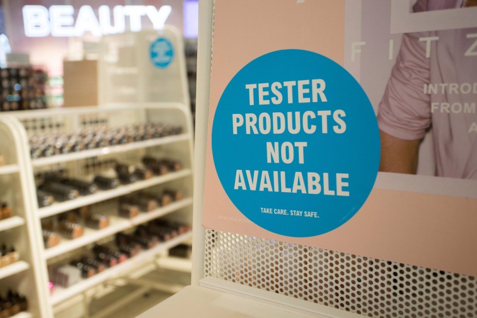 Primark shoppers won't be able to test products in store