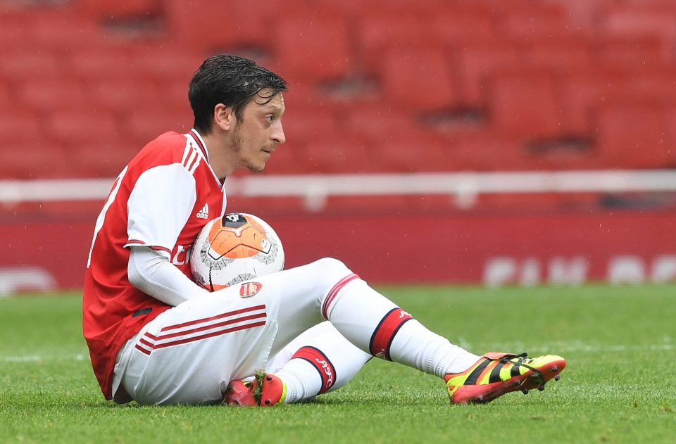  Mesut Ozil has spent plenty of time sitting out games for Arsenal despite his huge wages