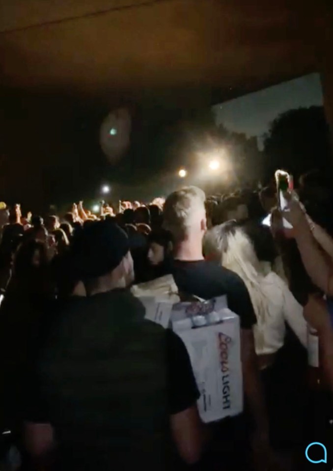  Fights broke out when police tried to shut down the party