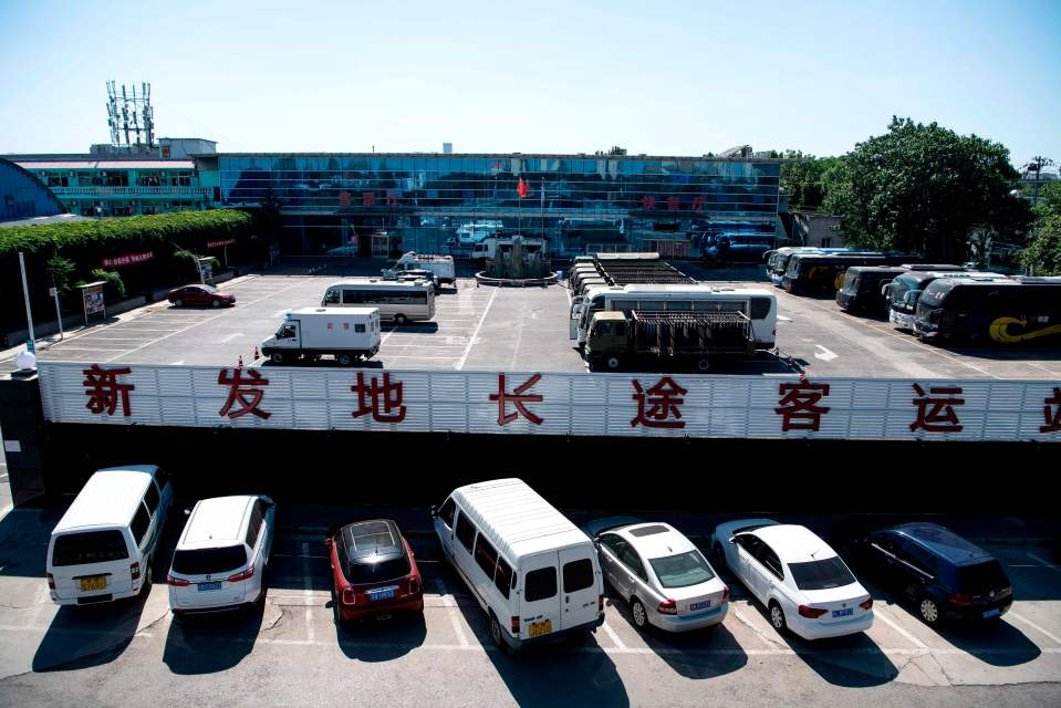 The closed Xinfadi Market in Beijing, China