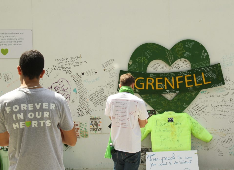  Many visited the west London memorial to leave tributes at the site