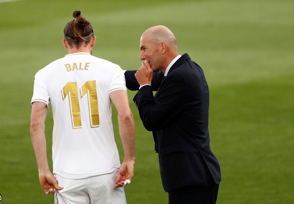 Bale’s relationship with boss Zidane is believed to be frosty at best