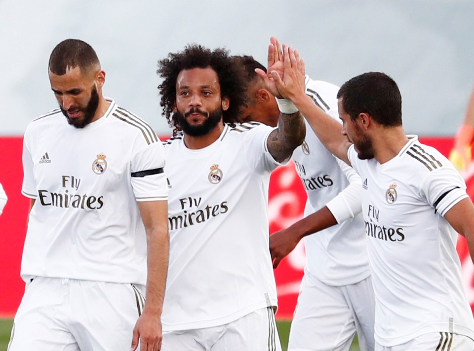  Marcelo capped off a trio of goals for the hosts just before the break