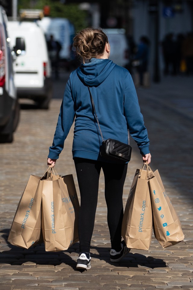 A Primark shopper in Manchester