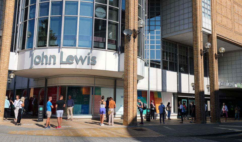 John Lewis is planning to reopen another nine shops next week 