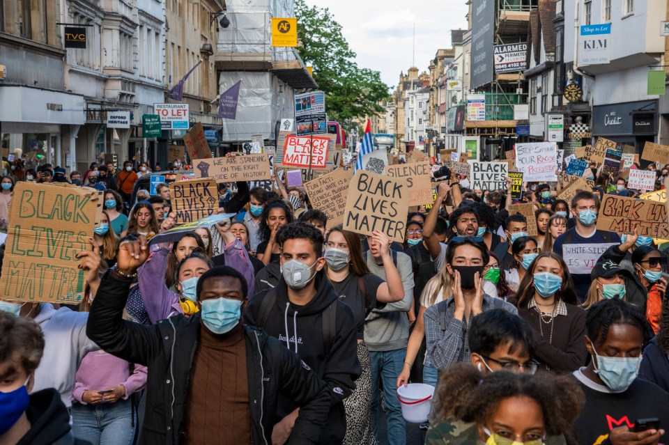 BLM protesters objected to the statue over Rhodes links to Britain's colonial past