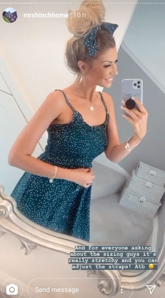 Mrs Hinch showed off her bargain eBay dress on Instagram yesterday