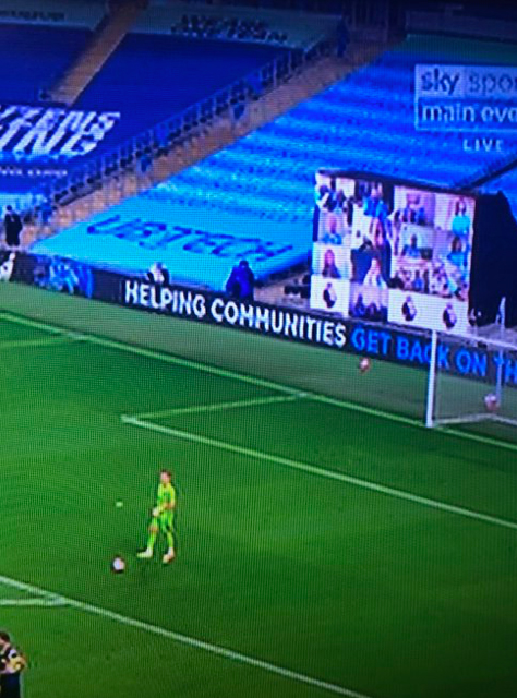  Rival fans poked fun at Manchester City for not filling their fan cam