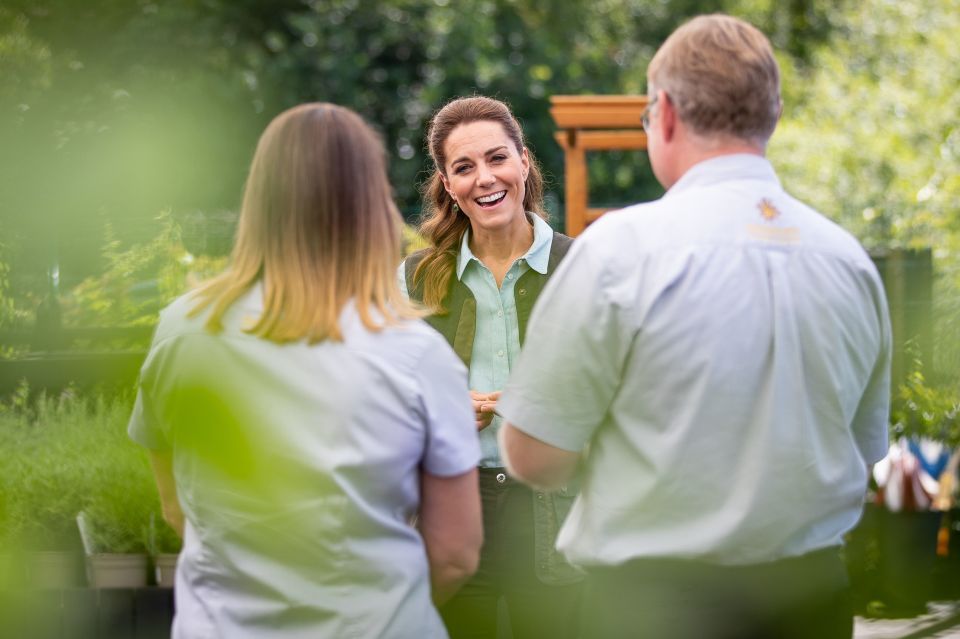 The Duchess visited Fakenham Garden Centre near her Norfolk home