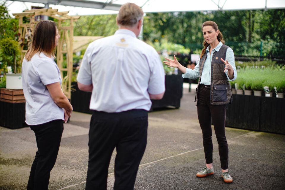 She said it was "good and so important" for people to visit their local garden centre