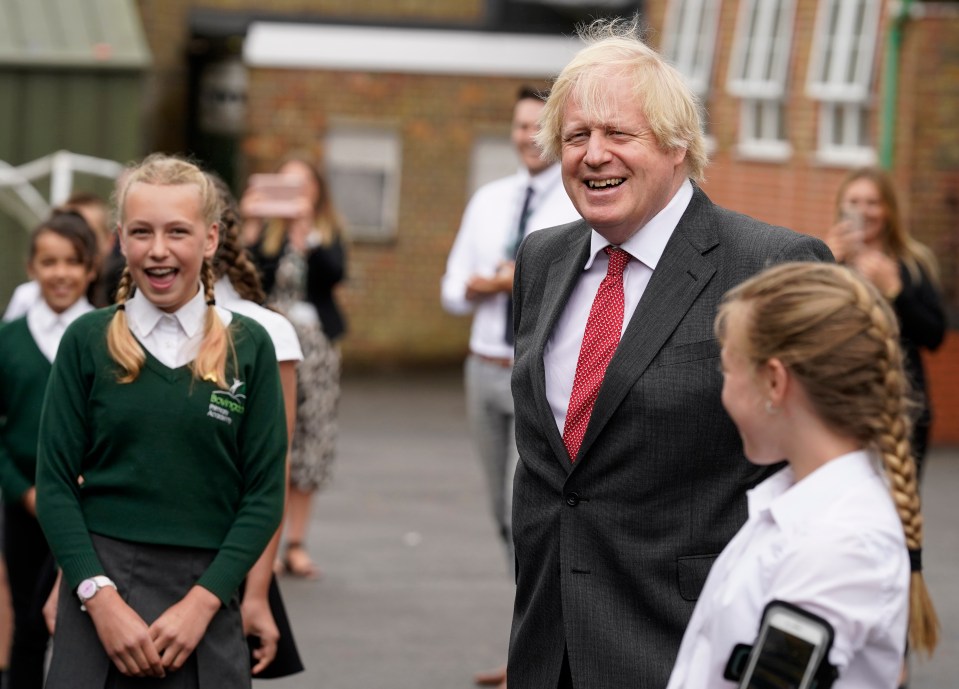 Boris Johnson said 'watch this space' when asked about potential changes to the 2m rule