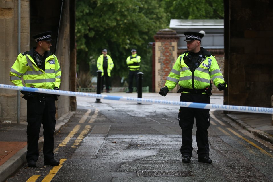 Cops have cordoned off the popular gardens today as they probe the attack