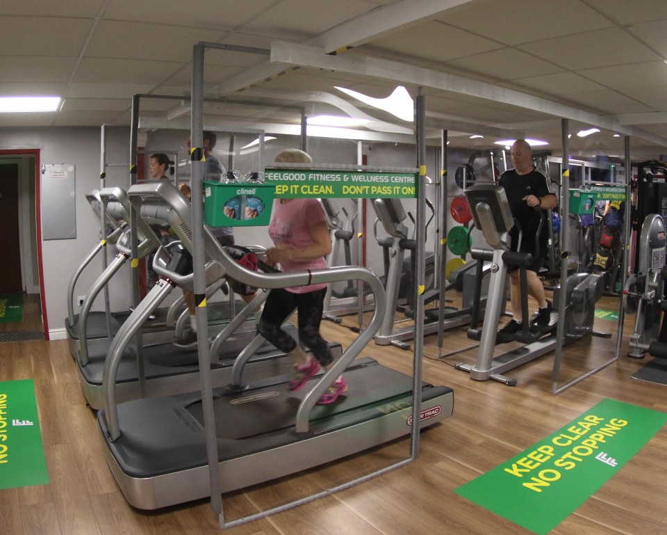 Feelgood Fitness and Wellness Centre gyms uses screens, a one-way system and strict no stop and chat rules to keep fitness fanatics safe