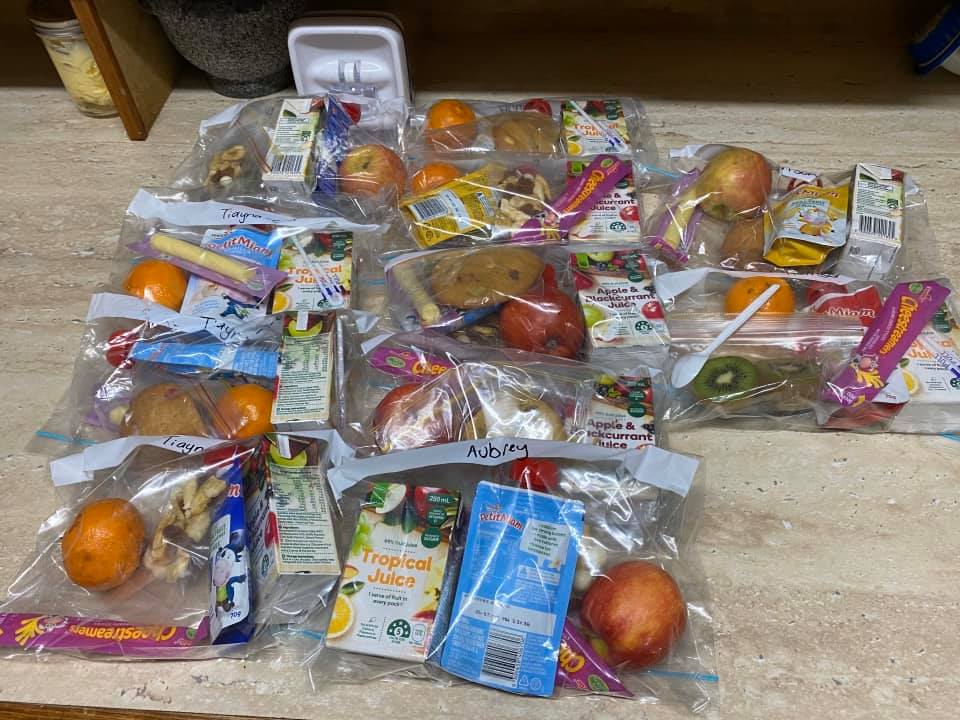 The organised mum shared her packed lunches online