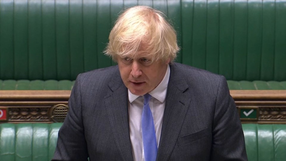 Boris Johnson made the announcement in the House of Commons this afternoon 