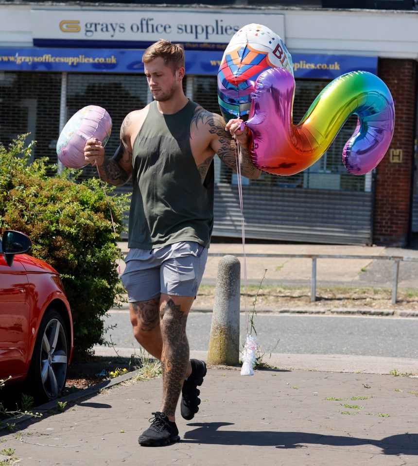  The dad-of-three was getting ready to celebrate Mia's second birthday on Tuesday