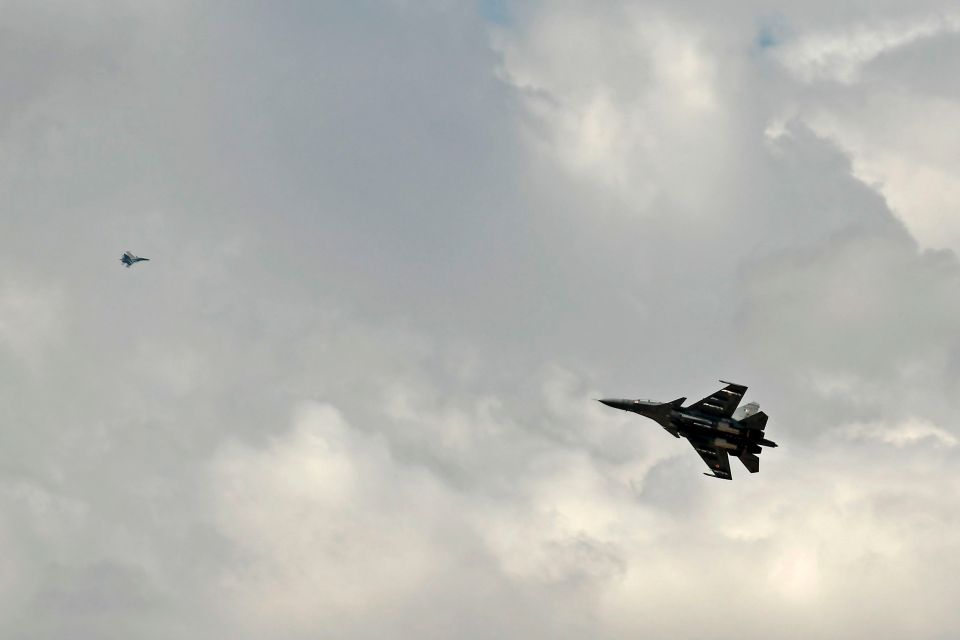 Indian fighter jets were seen flying over the disputed region