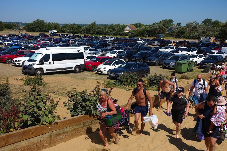 Thousands packed into Camber Sands beach on Thursday