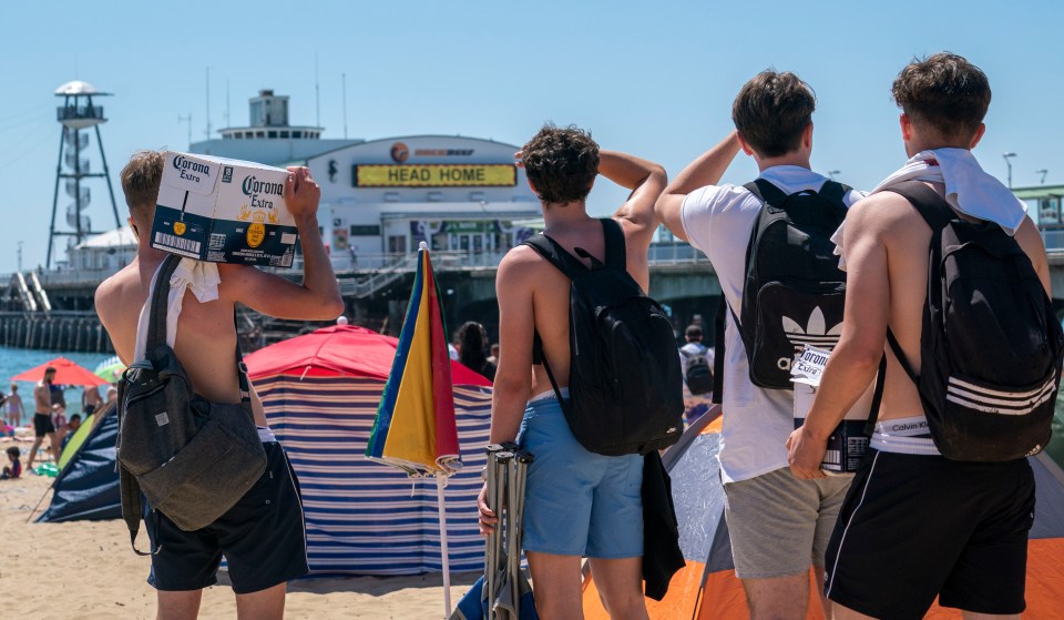 The stern instructions told beachgoers to leave if they felt too crowded