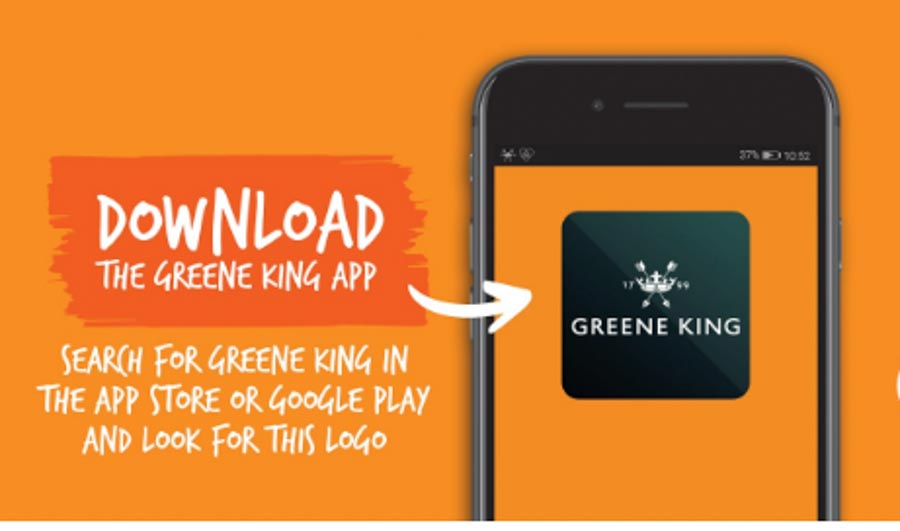 Greene King wants customers to download the app to help social distancing