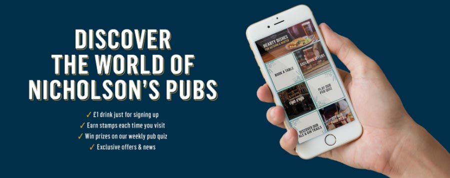 Nicholson's app could be your ticket to a table in your local