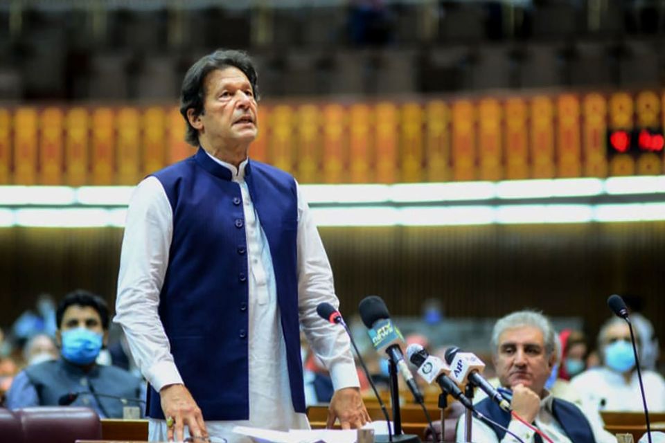 Khan made the comments during a budget speech to Pakistan's National Assembly