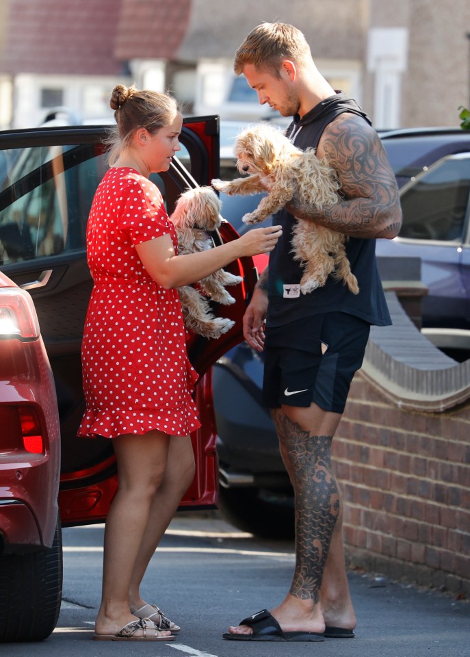 Jacqueline Jossa and Dan Osborne pictured together for the first time in a month