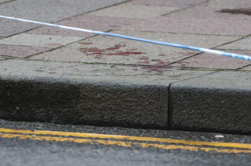  Blood was seen on the pavement on Argyle Street