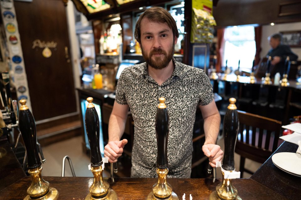 Alex Hylton, 24, licensee of the Salmon Inn, Leicester,  has put his plans to open on hold 