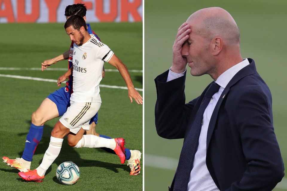  Zidane tore into his Real Madrid stars for letting their foot off the gas in the second half