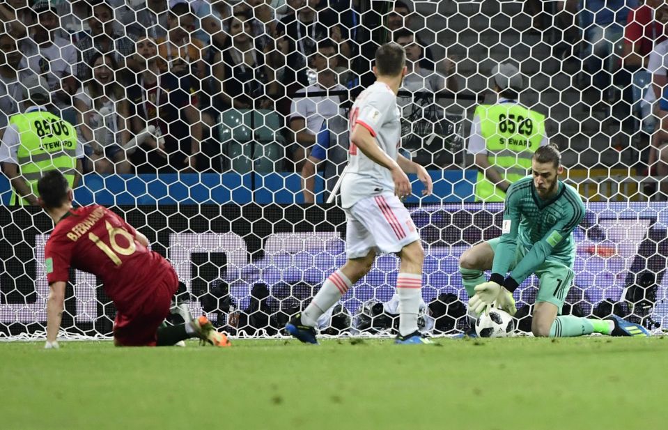 De Gea made an appalling howler on the biggest stage as Spain slipped up against Portugal at the 2018 World Cup