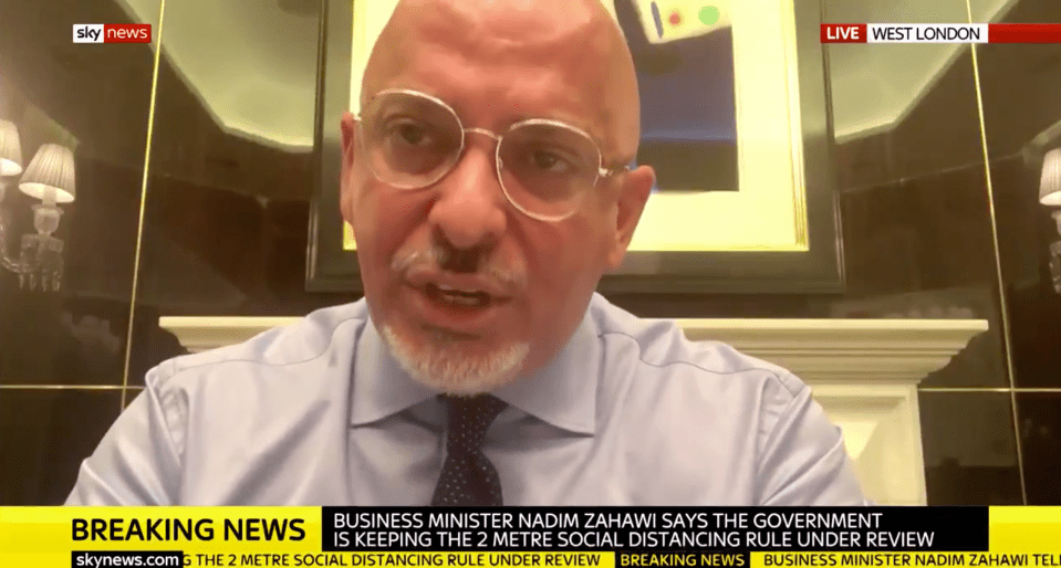 Government Minister Nadhim Zahawi said there shouldn't be any pictures of slavers in Britain