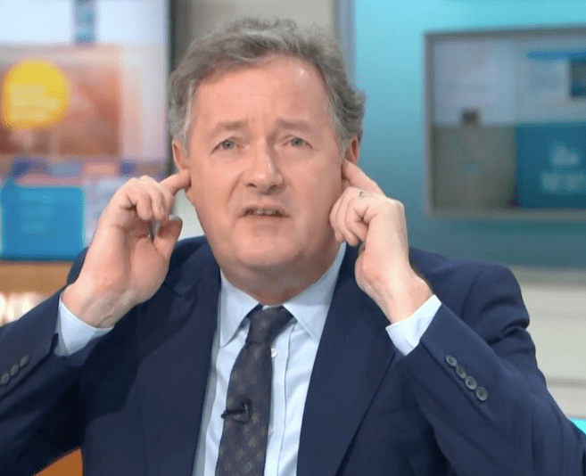 Piers Morgan refused to listen to Government issued statements