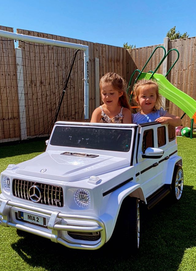  Her parents got her this amazing Mercedes jeep worth £250