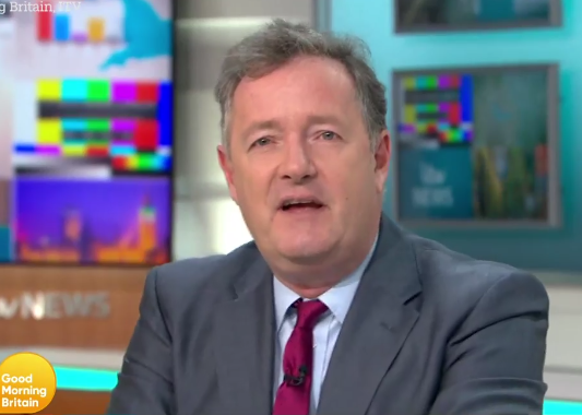  Piers Morgan has admitted he's put on weight in lockdown after gorging on takeaways and wine