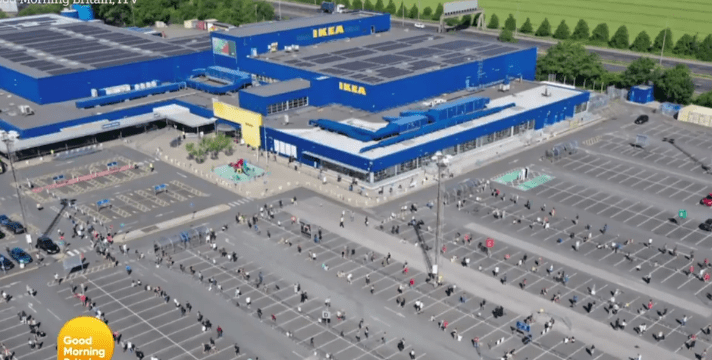  Piers Morgan was baffled by big Ikea queues as the chain store reopened