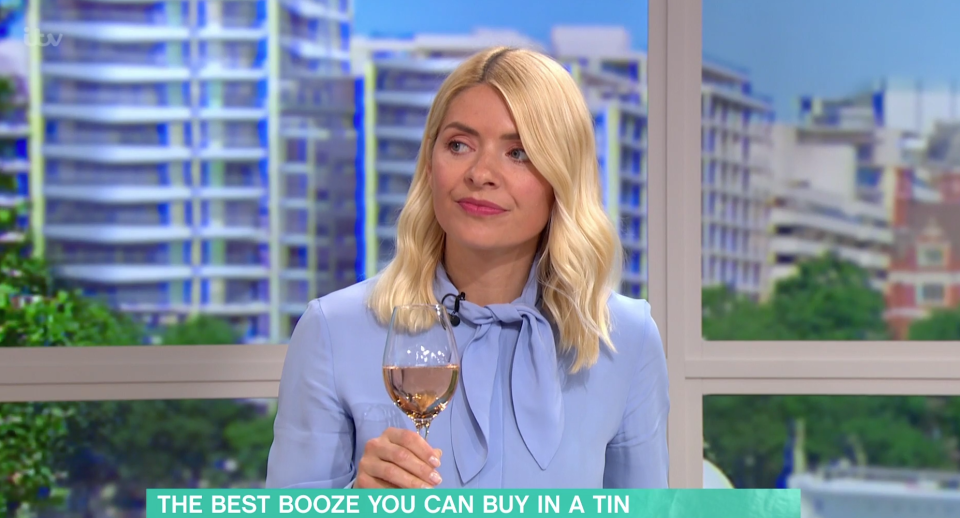 Holly Willoughby also said that she liked the wine when she tasted it on This Morning with her co-host Phillip Schofield 